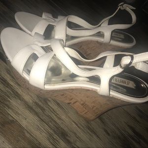 Jennifer Lopez White Wedges